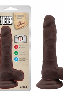 Flatterer K�k�rdakl� Ger�ek�i Dildo - 18.6cm Zenci